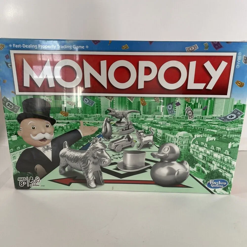 Hasbro Monopoly Board Game Classic Edition New Sealed C1009 Dinosaur Duck